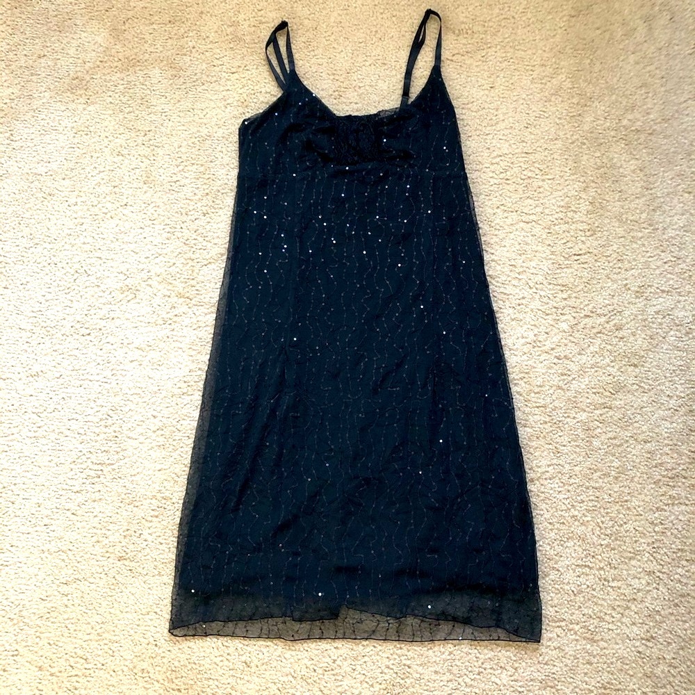 Zara sequin black dress size Small